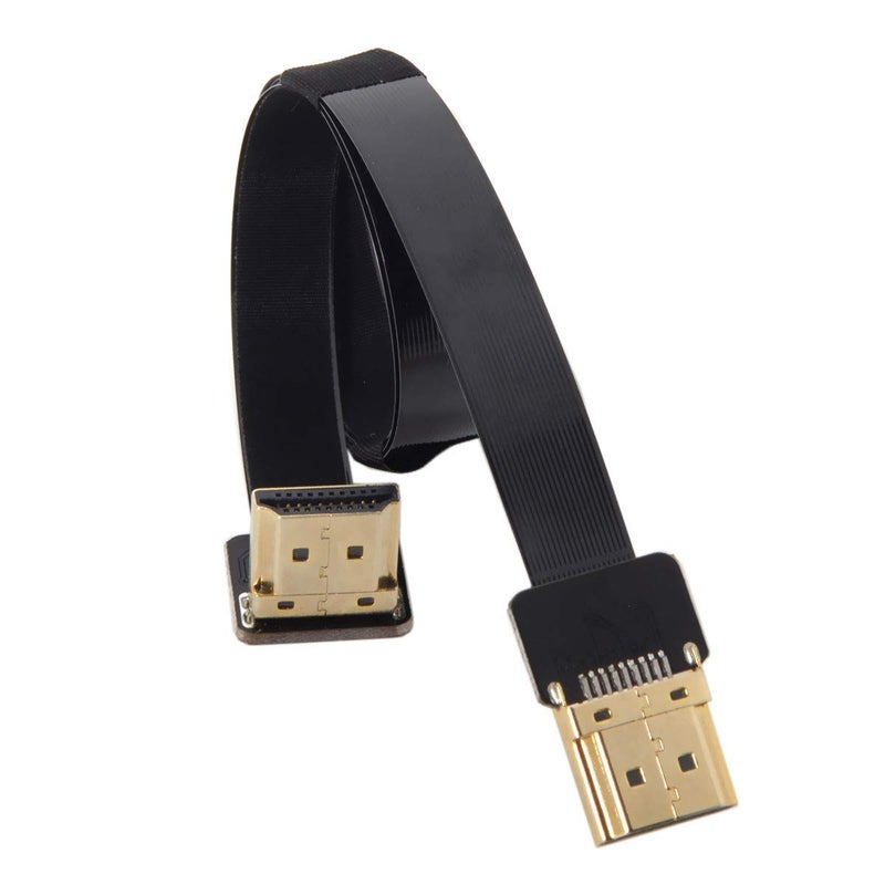 JSER CYFPV FPV HDMI Male to Up Angled 90D HDMI Male HDTV FPC Flat Cable for FPV HDTV Multicopter Aerial Photography (0.5m) - Image 3